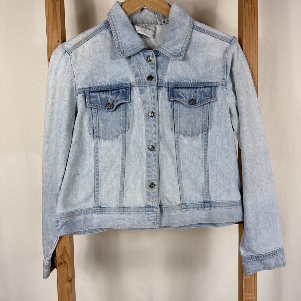 Vintage Y2K Studio Ease Button Up Denim Jean Jacket #1241 Size SMALL